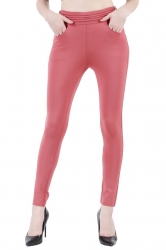 Kaga Dark Pink Solid Jegging